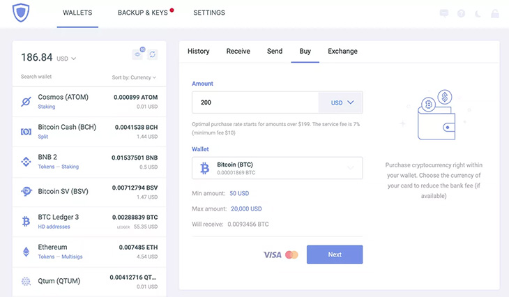 exchange a cryptocurrency